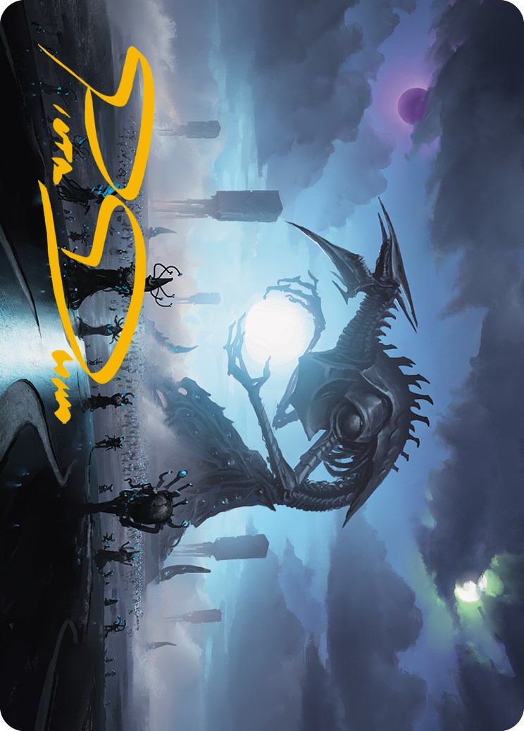 Blue Sun's Twilight Art Card (Gold-Stamped Signature) [Phyrexia: All Will Be One Art Series] | Exor Games Summserside