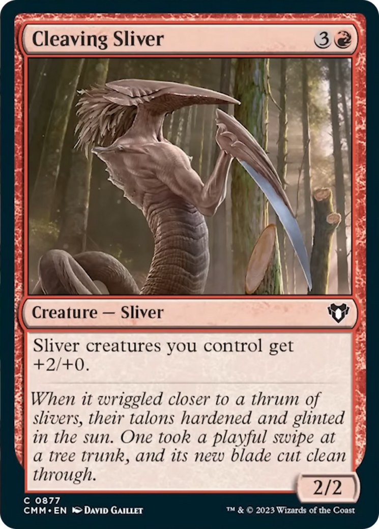 Cleaving Sliver [Commander Masters] | Exor Games Summserside