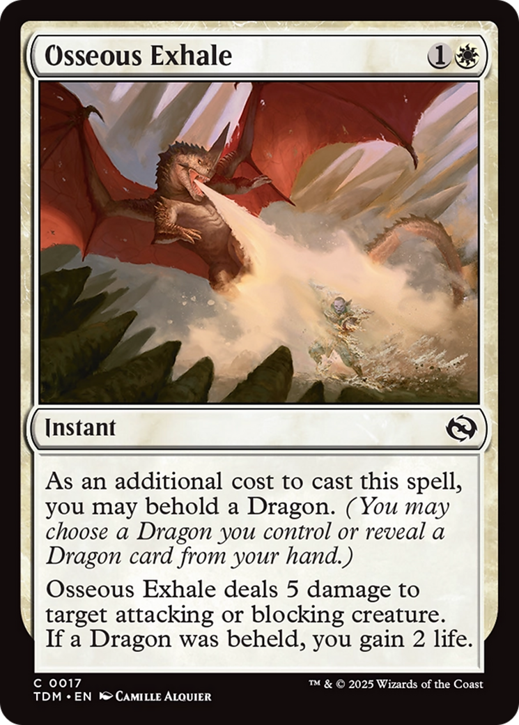 Osseous Exhale [Tarkir: Dragonstorm] | Exor Games Summserside