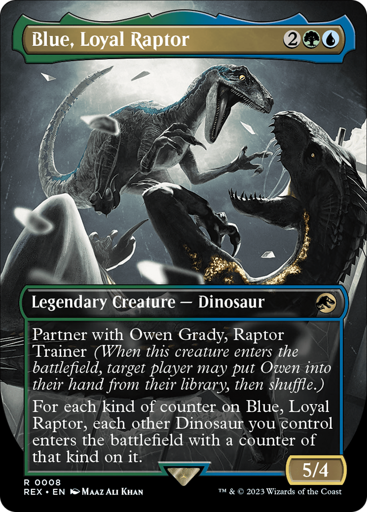 Blue, Loyal Raptor (Borderless) [Jurassic World Collection] | Exor Games Summserside