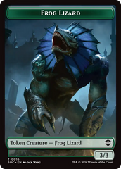Boar // Frog Lizard Double-Sided Token [Secrets of Strixhaven Commander Tokens] | Exor Games Summserside