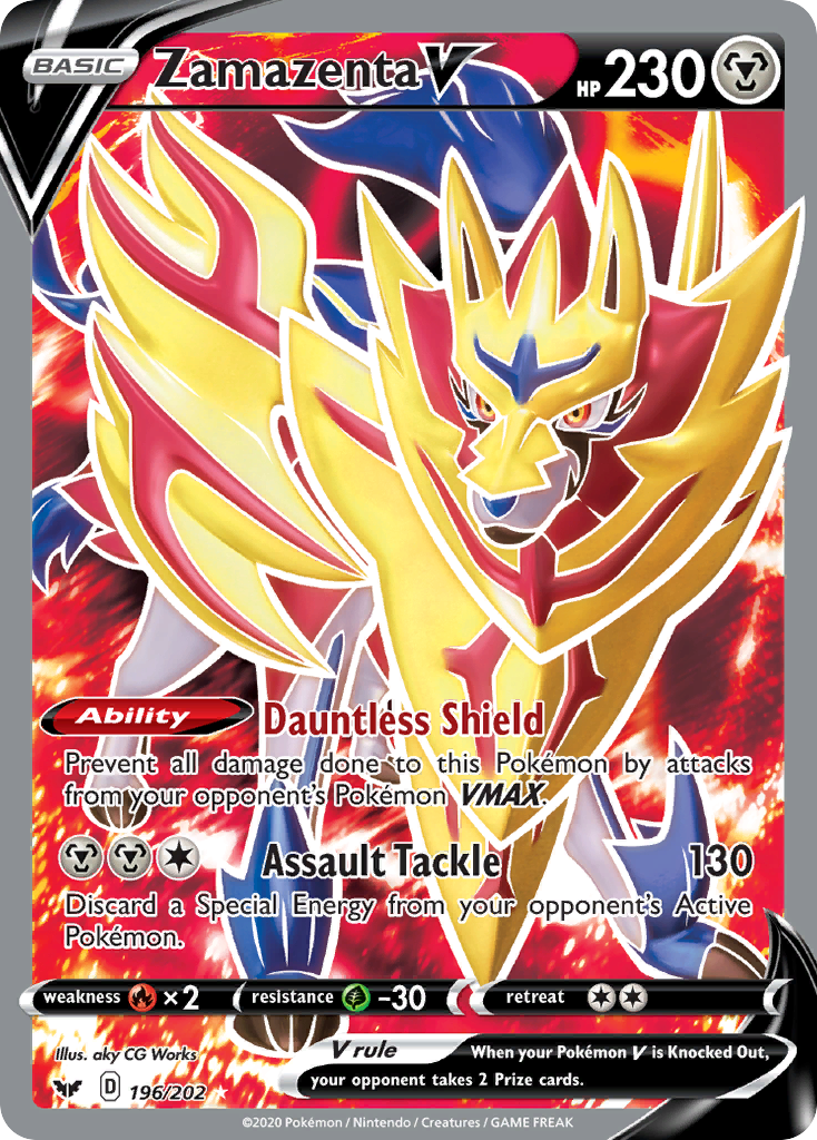 Zamazenta V (196/202) [Sword & Shield: Base Set] | Exor Games Summserside