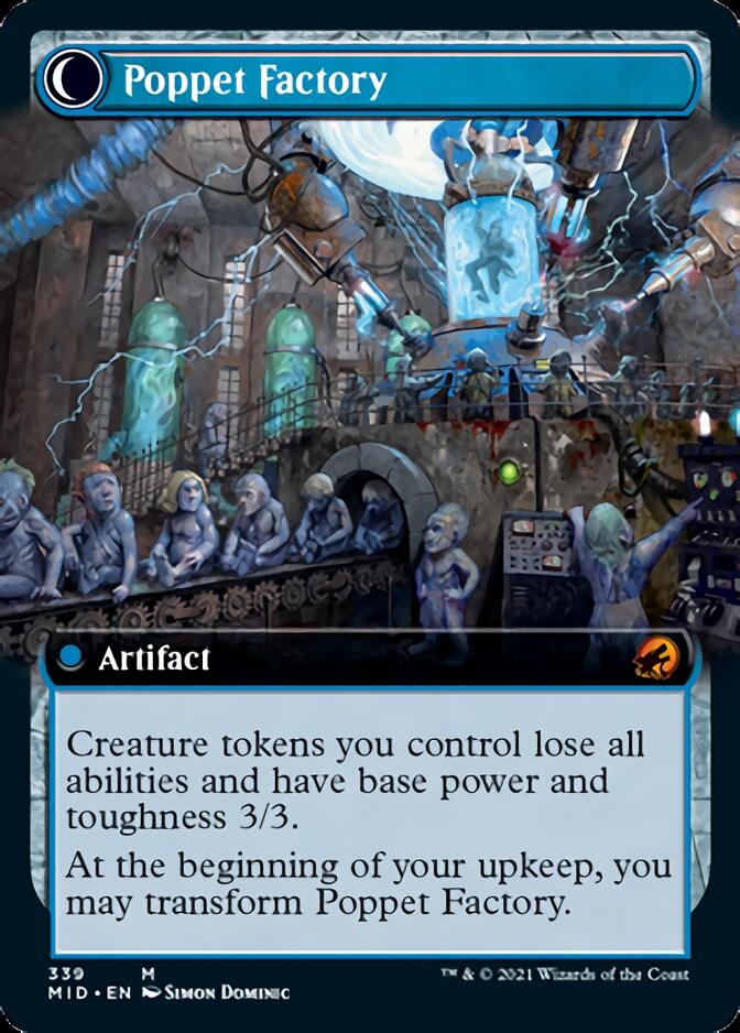 Poppet Stitcher // Poppet Factory (Extended Art) [Innistrad: Midnight Hunt] | Exor Games Summserside