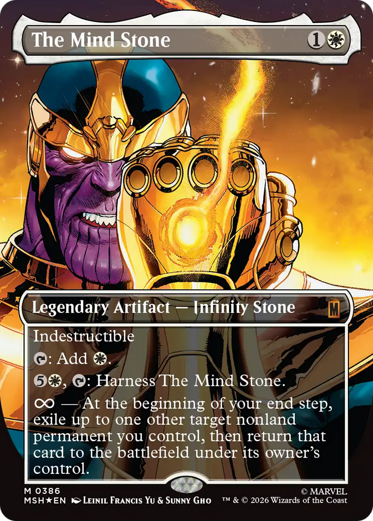 The Mind Stone (Borderless) [Marvel Super Heroes] | Exor Games Summserside