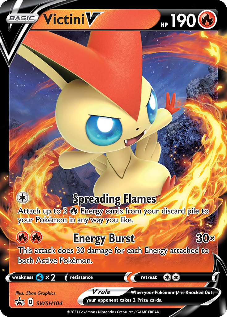 Victini V (SWSH104) [Sword & Shield: Black Star Promos] | Exor Games Summserside