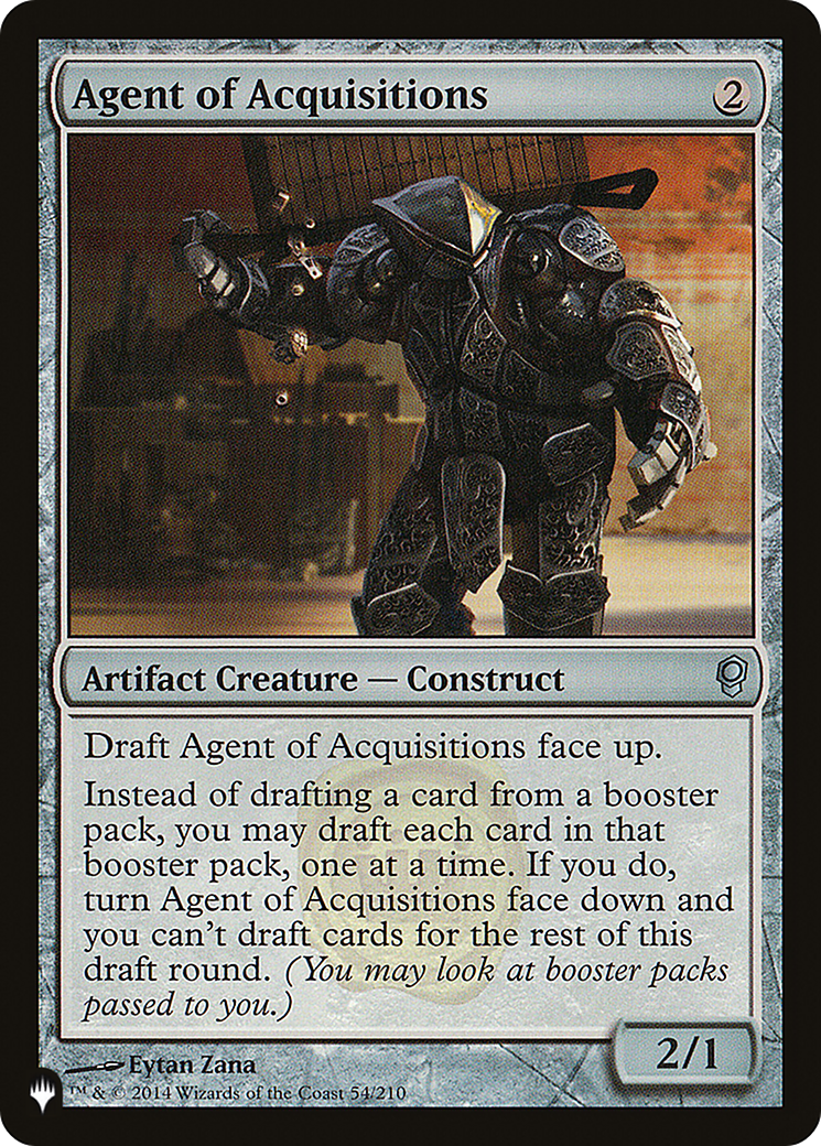 Agent of Acquisitions [The List Reprints] | Exor Games Summserside