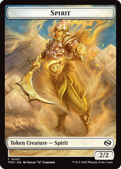 Spirit (0006) // Spirit (0007) Double-Sided Token [Tarkir: Dragonstorm Tokens] | Exor Games Summserside