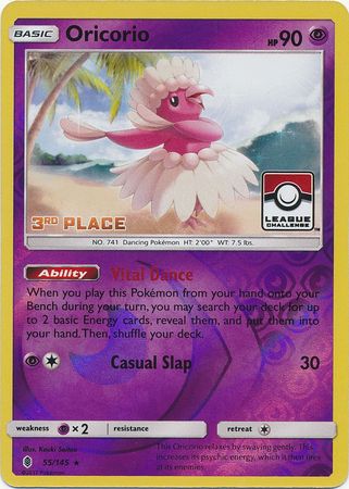 Oricorio (55/145) (League Promo 3rd Place) [Sun & Moon: Guardians Rising] | Exor Games Summserside