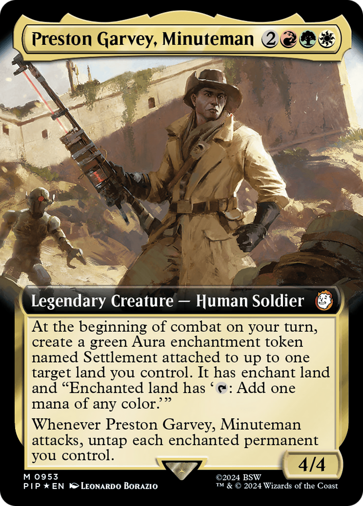 Preston Garvey, Minuteman (Extended Art) (Surge Foil) [Fallout] | Exor Games Summserside