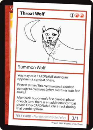 Throat Wolf (2021 Edition) [Mystery Booster Playtest Cards] | Exor Games Summserside