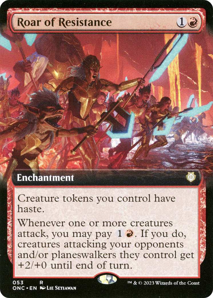 Roar of Resistance (Extended Art) [Phyrexia: All Will Be One Commander] | Exor Games Summserside