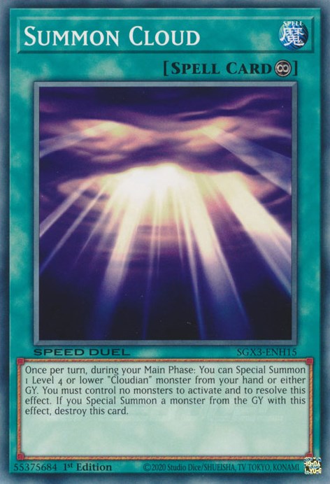 Summon Cloud [SGX3-ENH15] Common | Exor Games Summserside
