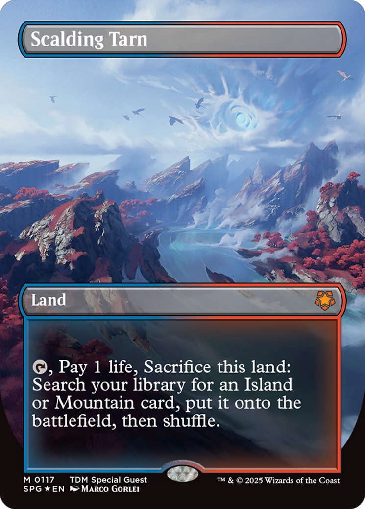 Scalding Tarn (Borderless) (Dragonscale Foil) [Tarkir: Dragonstorm Special Guests] | Exor Games Summserside