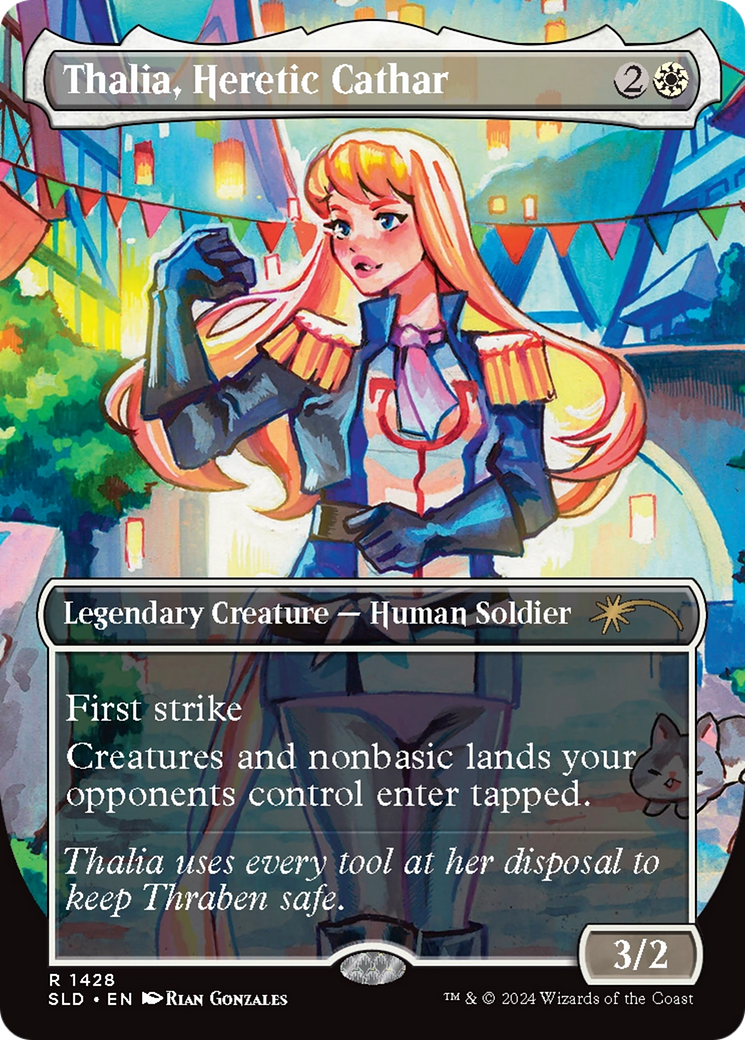 Thalia, Heretic Cathar (Rainbow Foil) [Secret Lair Drop Series] | Exor Games Summserside