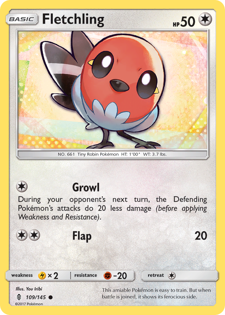 Fletchling (109/145) [Sun & Moon: Guardians Rising] | Exor Games Summserside