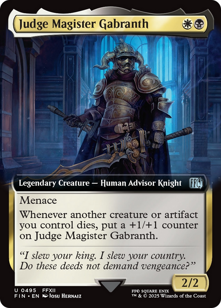 Judge Magister Gabranth (Extended Art) [FINAL FANTASY] | Exor Games Summserside