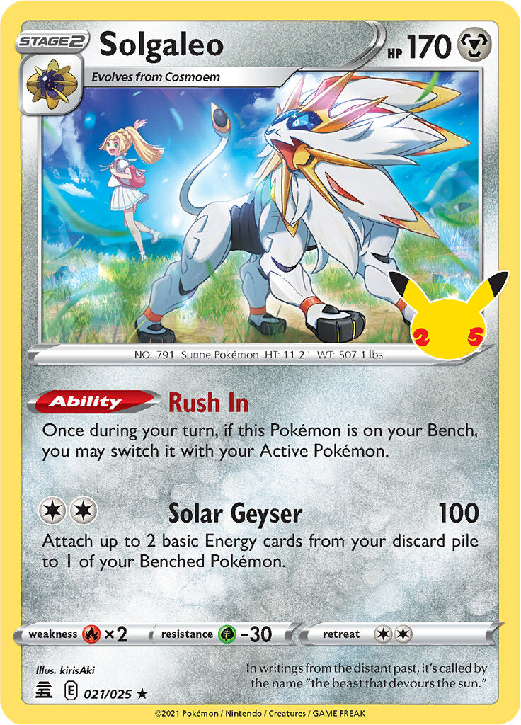 Solgaleo (021/025) [Celebrations: 25th Anniversary] | Exor Games Summserside