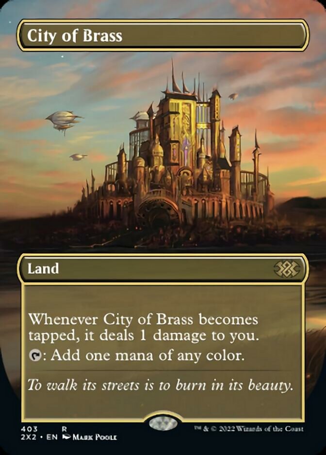 City of Brass (Borderless Alternate Art) [Double Masters 2022] | Exor Games Summserside