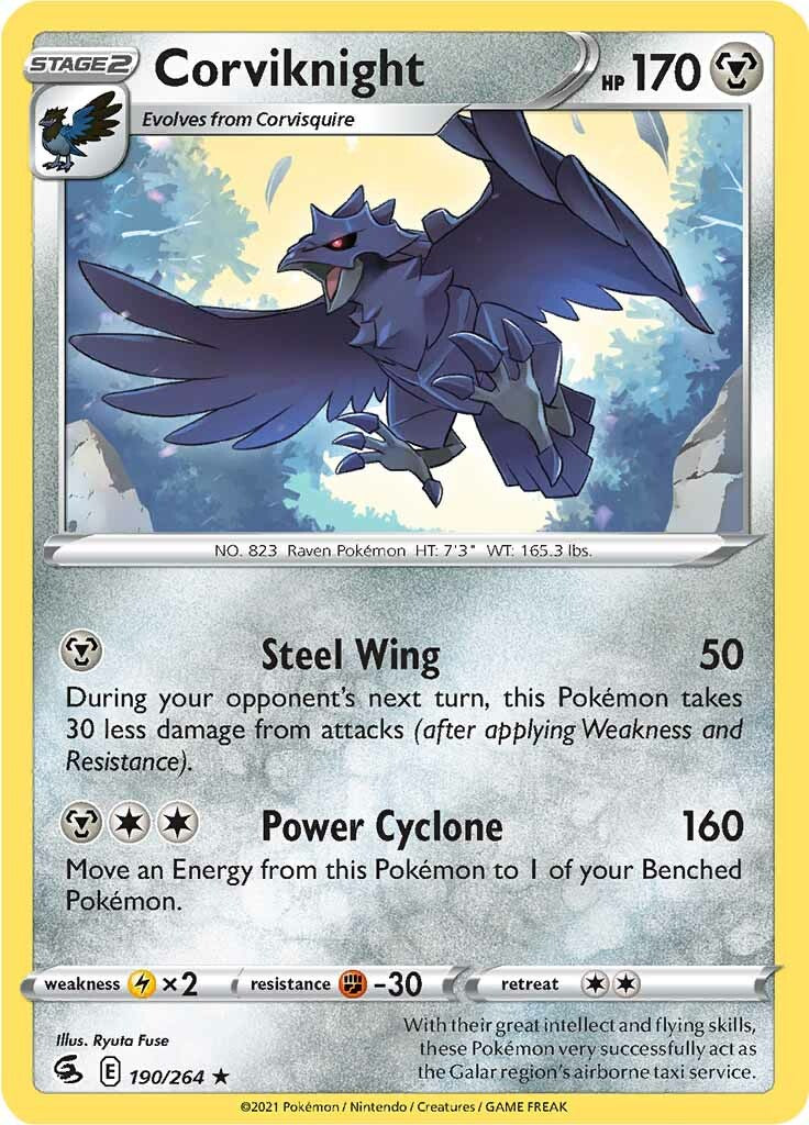 Corviknight (190/264) [Sword & Shield: Fusion Strike] | Exor Games Summserside