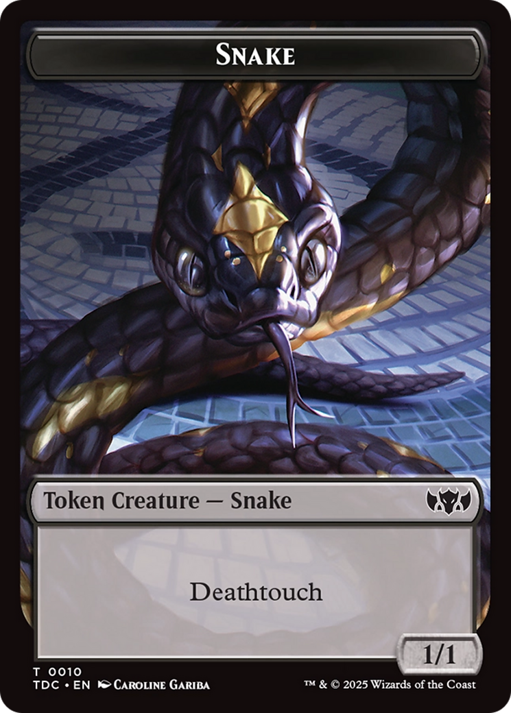 Snake // Myr Double-Sided Token [Tarkir: Dragonstorm Commander Tokens] | Exor Games Summserside