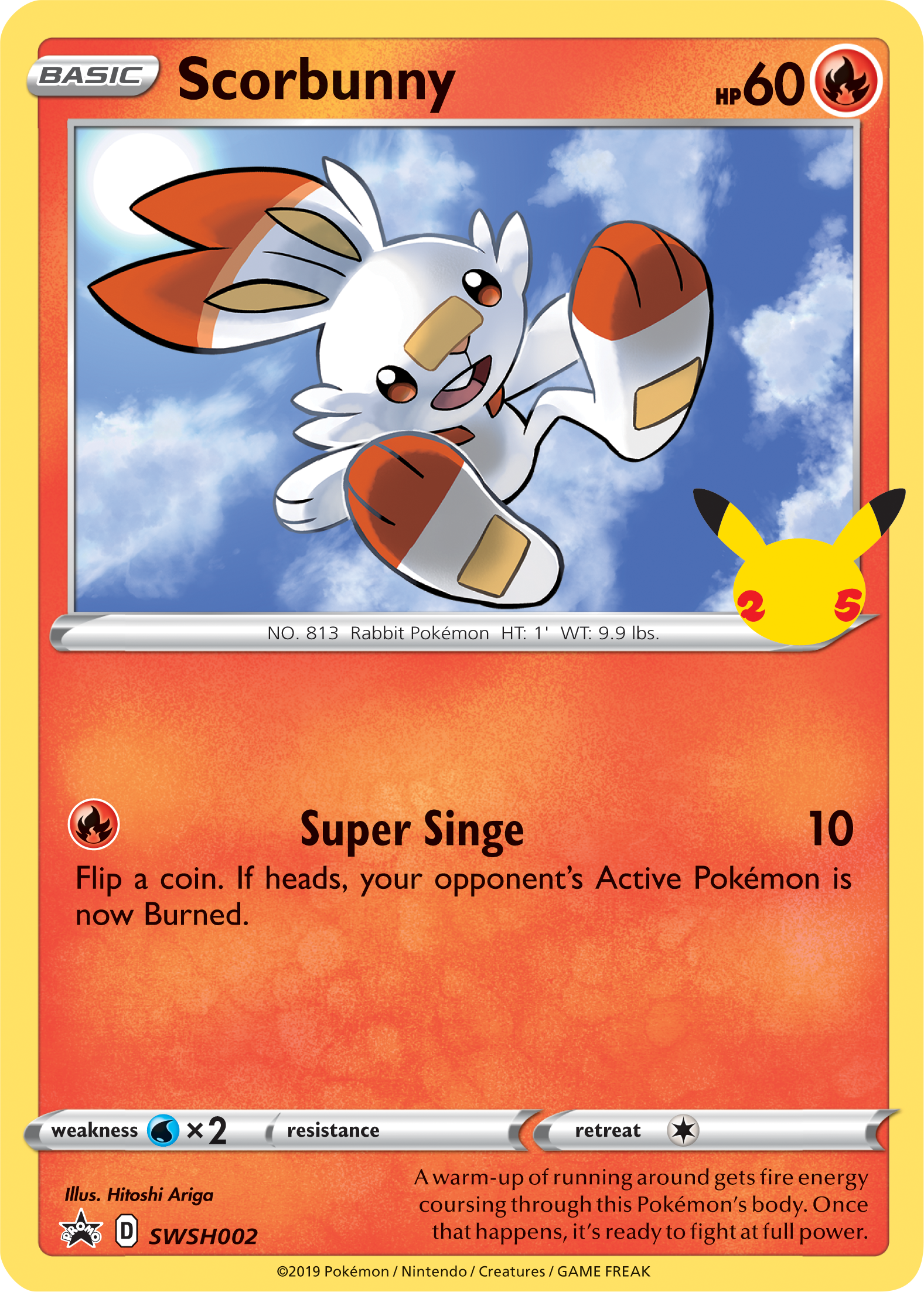 Scorbunny (SWSH002) (Jumbo Card) [First Partner Pack] | Exor Games Summserside