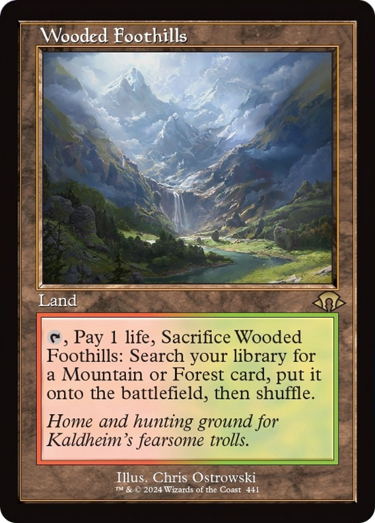 Wooded Foothills (Retro) [Modern Horizons 3] | Exor Games Summserside