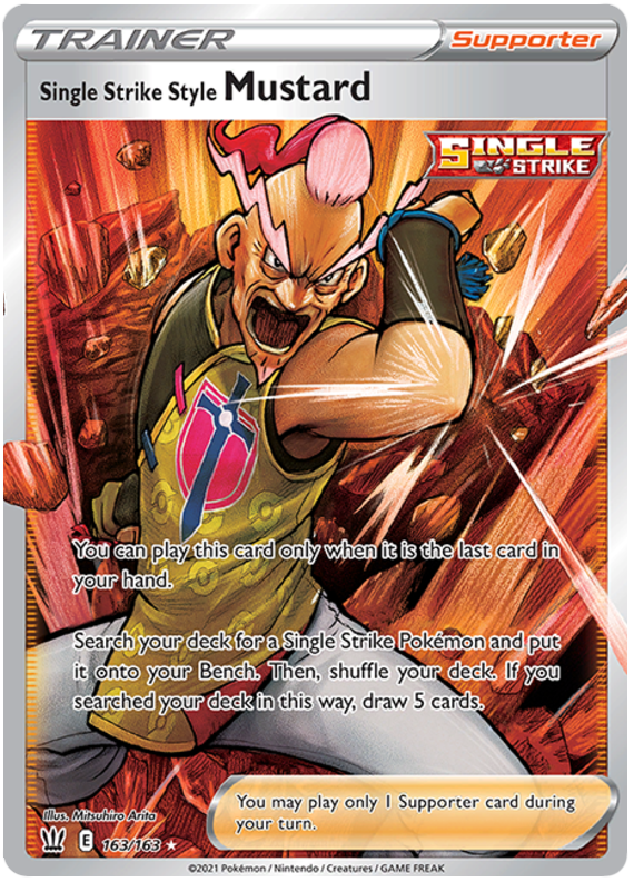 Single Strike Style Mustard (163/163) [Sword & Shield: Battle Styles] | Exor Games Summserside