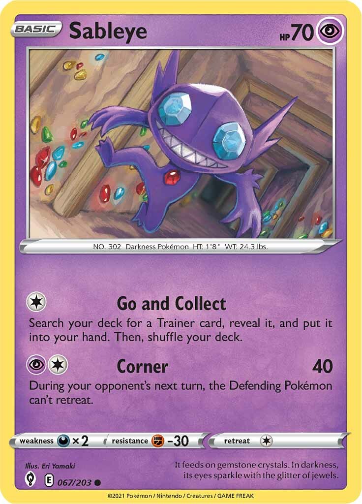 Sableye (067/203) [Sword & Shield: Evolving Skies] | Exor Games Summserside