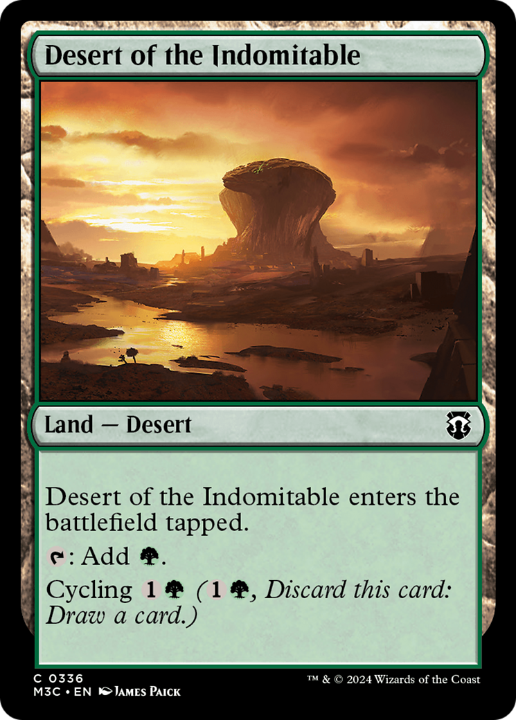 Desert of the Indomitable (Ripple Foil) [Modern Horizons 3 Commander] | Exor Games Summserside