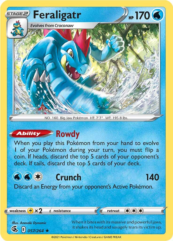 Feraligatr (057/264) [Sword & Shield: Fusion Strike] | Exor Games Summserside