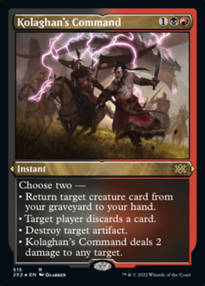 Kolaghan's Command (Foil Etched) [Double Masters 2022] | Exor Games Summserside