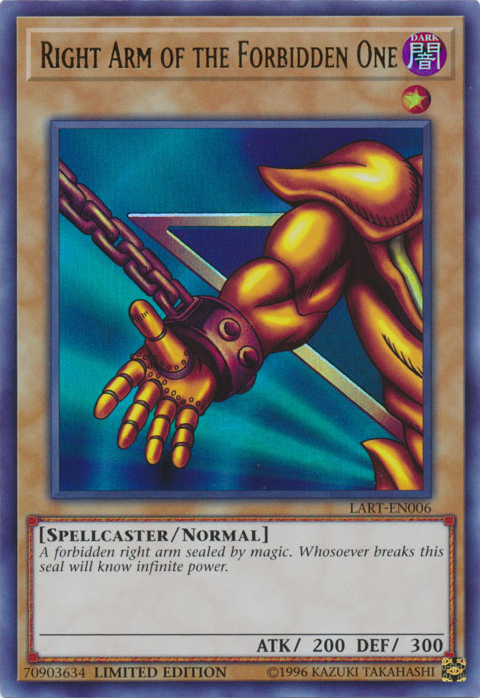 Right Arm of the Forbidden One [LART-EN006] Ultra Rare | Exor Games Summserside