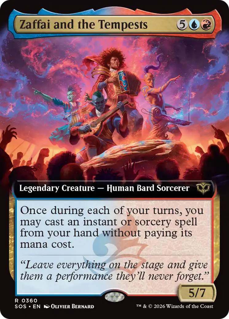 Zaffai and the Tempests (Extended Art) [Secrets of Strixhaven] | Exor Games Summserside