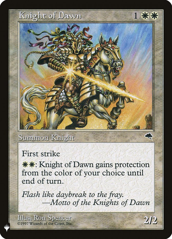 Knight of Dawn [Mystery Booster] | Exor Games Summserside