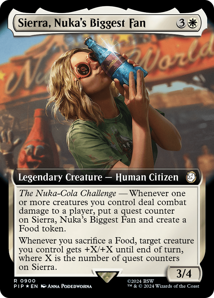 Sierra, Nuka's Biggest Fan (Extended Art) (Surge Foil) [Fallout] | Exor Games Summserside