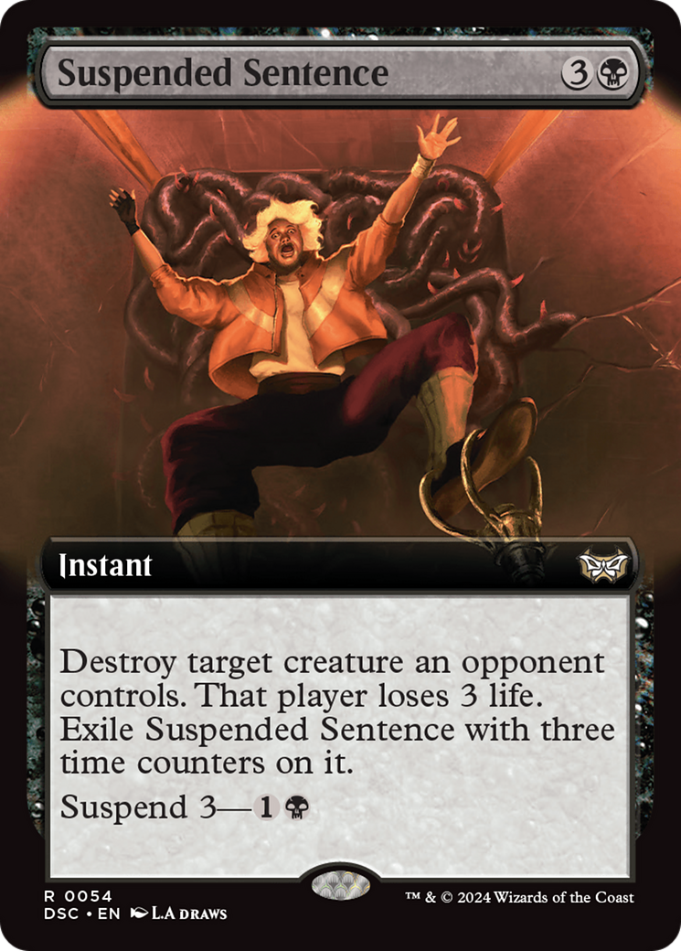 Suspended Sentence (Extended Art) [Duskmourn: House of Horror Commander] | Exor Games Summserside