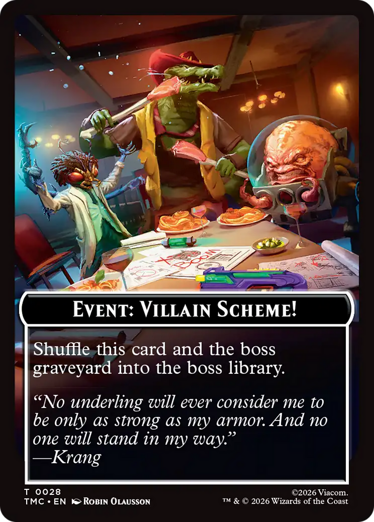Event: Villain Scheme! [Teenage Mutant Ninja Turtles Commander Tokens] | Exor Games Summserside