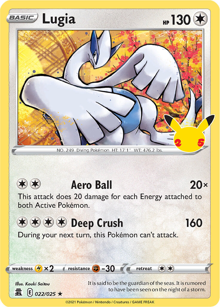 Lugia (022/025) [Celebrations: 25th Anniversary] | Exor Games Summserside