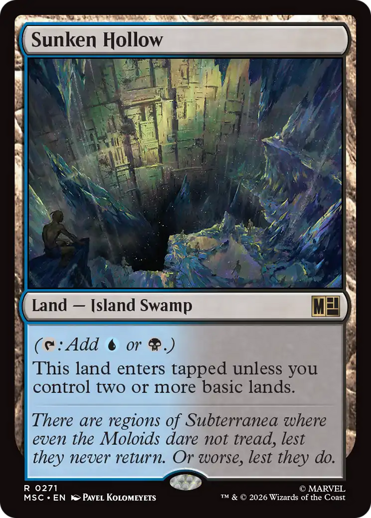 Sunken Hollow (Surge Foil) [Marvel Super Heroes Commander] | Exor Games Summserside