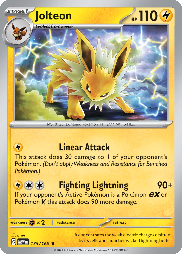 Jolteon (135/165) [Scarlet & Violet: 151] | Exor Games Summserside