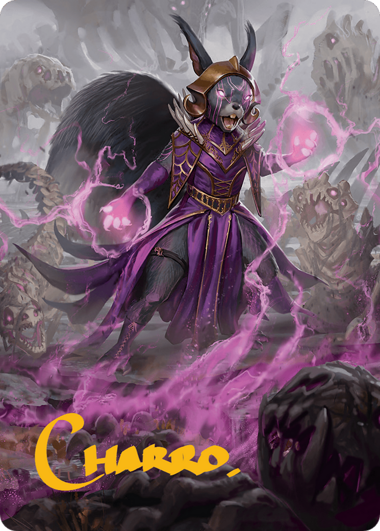 Liliana of the Dark Realms Art Card (Gold-Stamped Signature) [Bloomburrow Art Series] | Exor Games Summserside