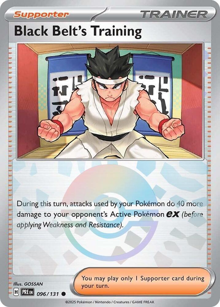 Black Belt's Training (096/131) (Poke Ball Pattern) [Scarlet & Violet: Prismatic Evolutions] | Exor Games Summserside