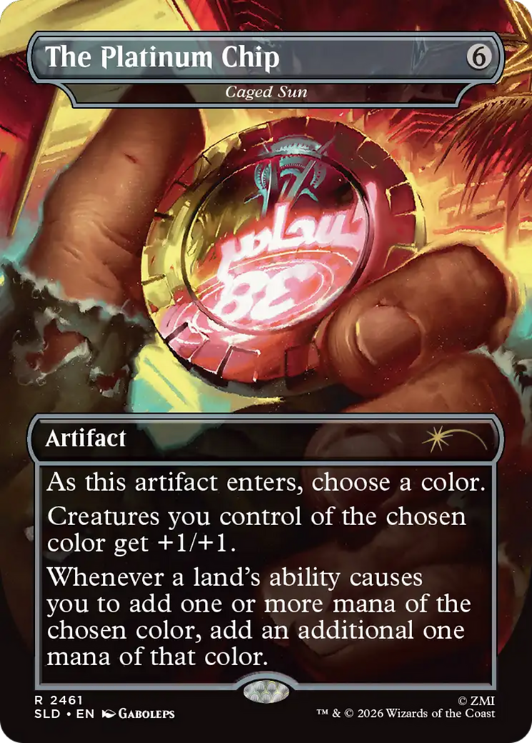 The Platinum Chip - Caged Sun [Secret Lair Drop Series] | Exor Games Summserside