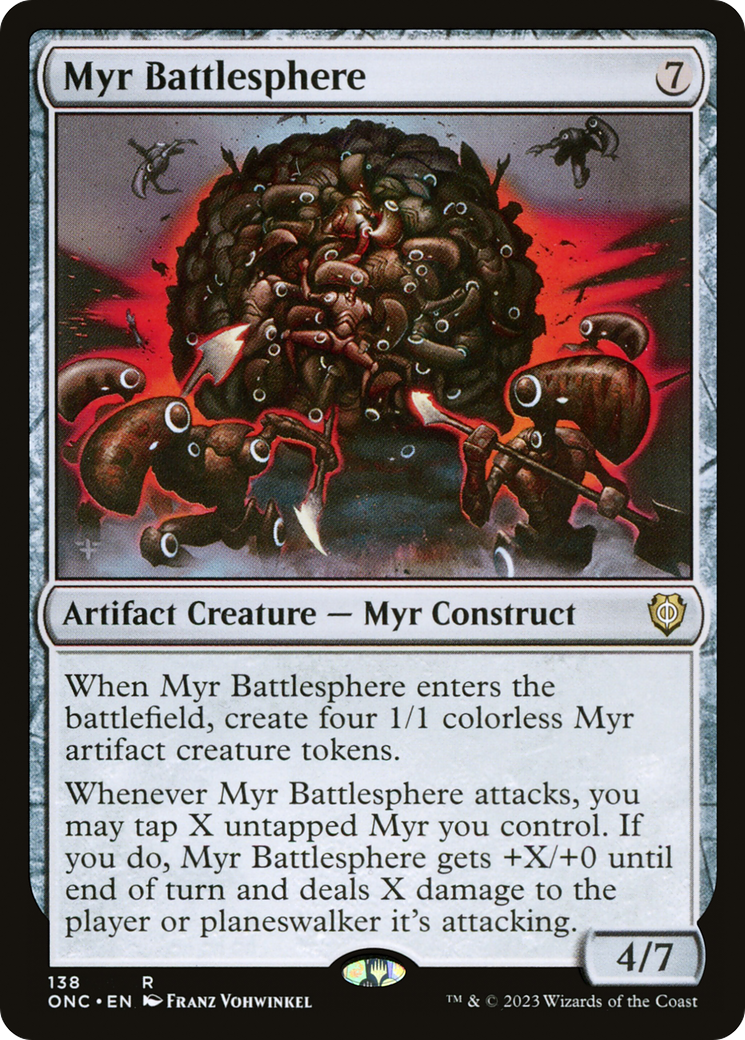 Myr Battlesphere [Phyrexia: All Will Be One Commander] | Exor Games Summserside