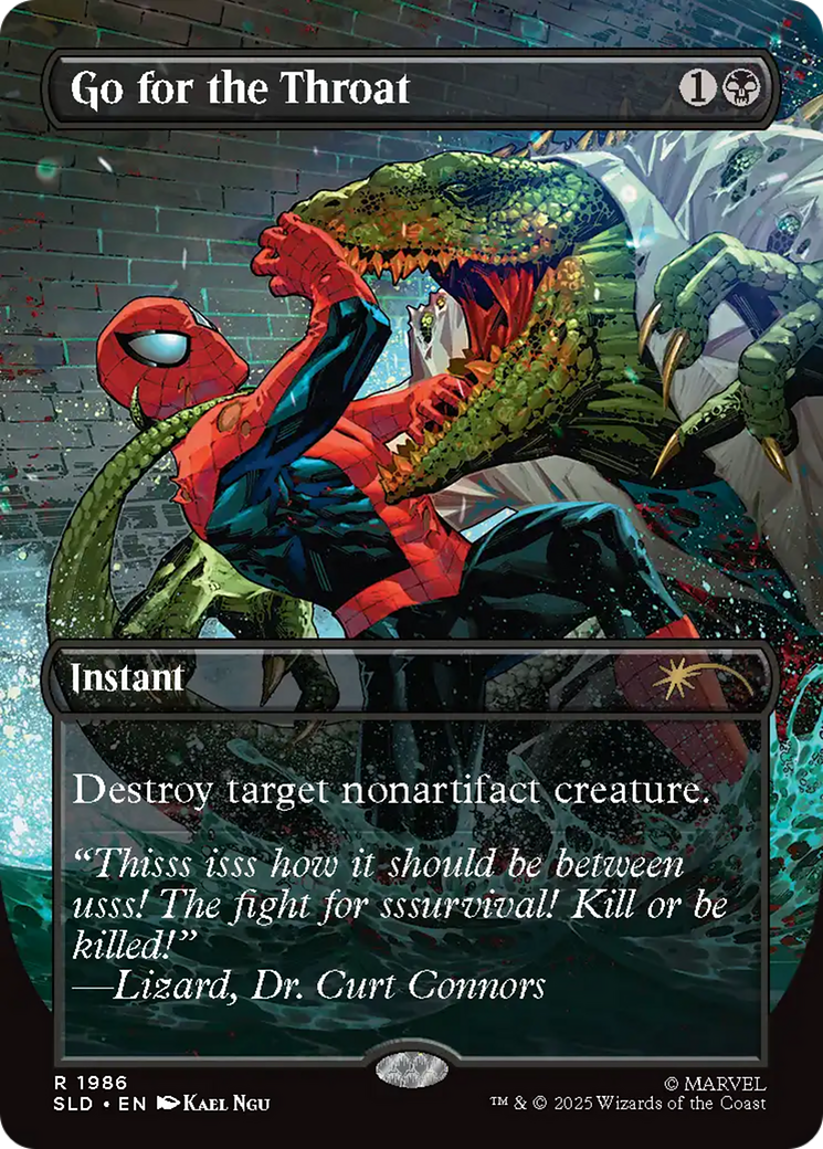 Go for the Throat (Rainbow Foil) [Secret Lair Drop Series] | Exor Games Summserside