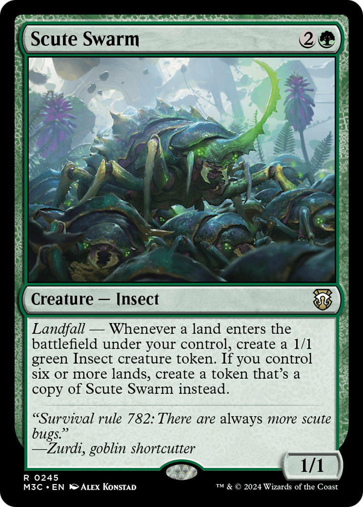 Scute Swarm (Ripple Foil) [Modern Horizons 3 Commander] | Exor Games Summserside
