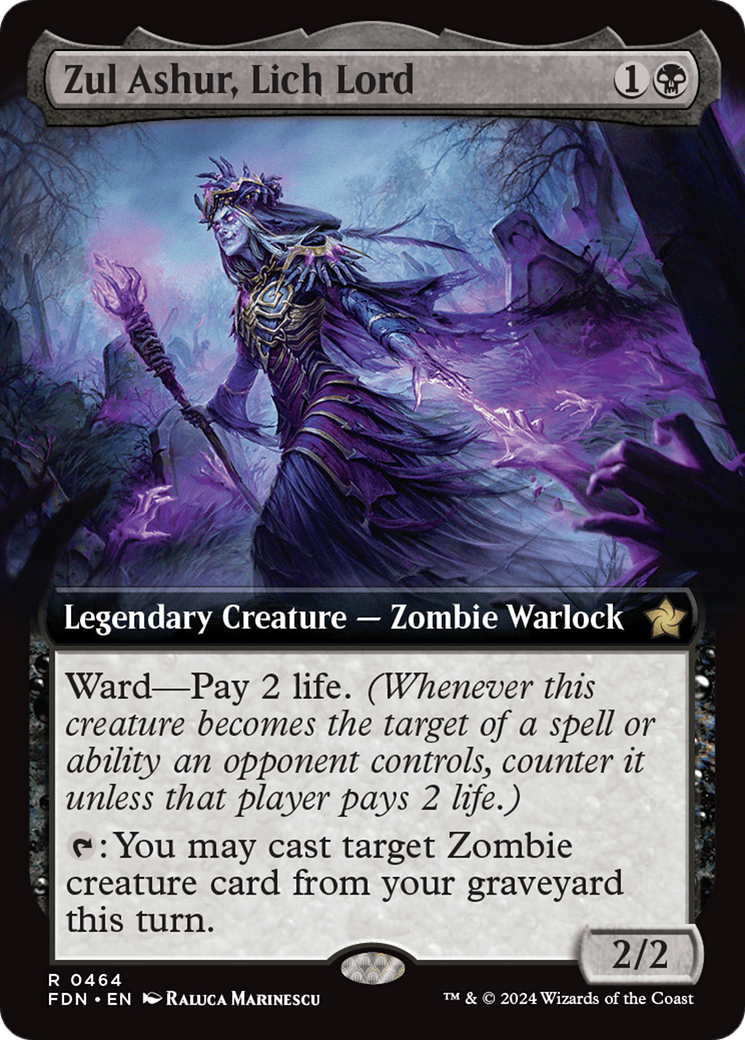 Zul Ashur, Lich Lord (Extended Art) [Foundations] | Exor Games Summserside