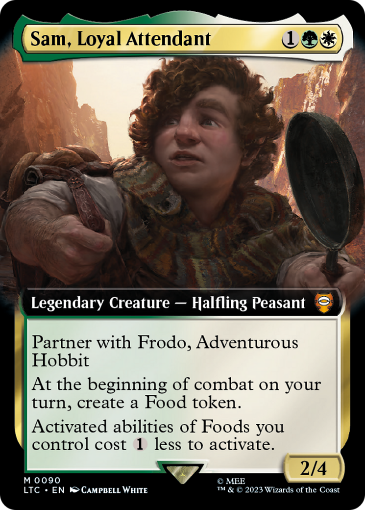Sam, Loyal Attendant (Extended Art) [The Lord of the Rings: Tales of Middle-Earth Commander] | Exor Games Summserside