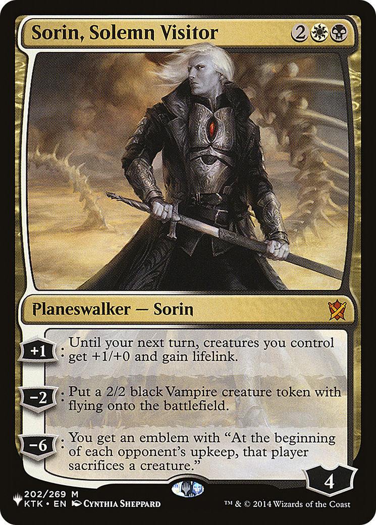 Sorin, Solemn Visitor [The List] | Exor Games Summserside