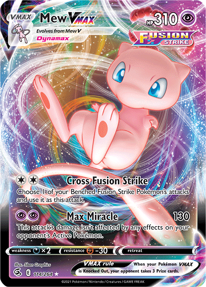 Mew VMAX (114/264) [Sword & Shield: Fusion Strike] | Exor Games Summserside